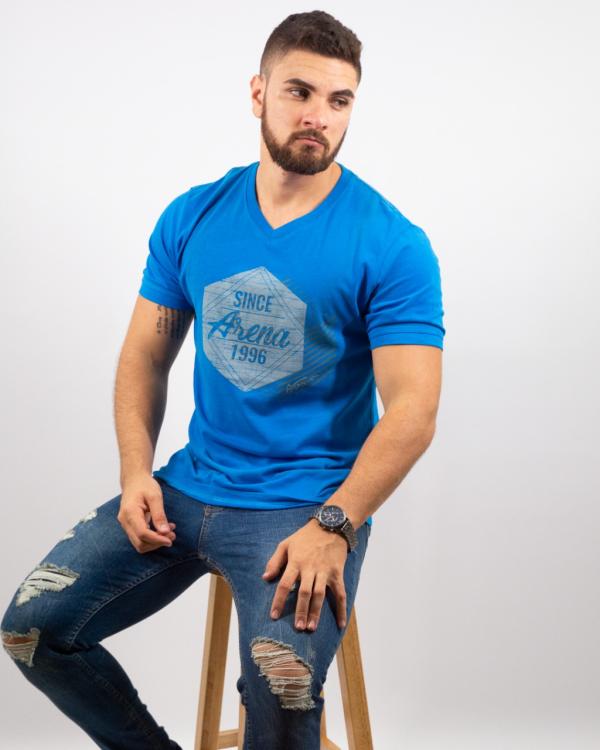 CAMISETA ARENAS DE HOMBRE AZUL SMALL