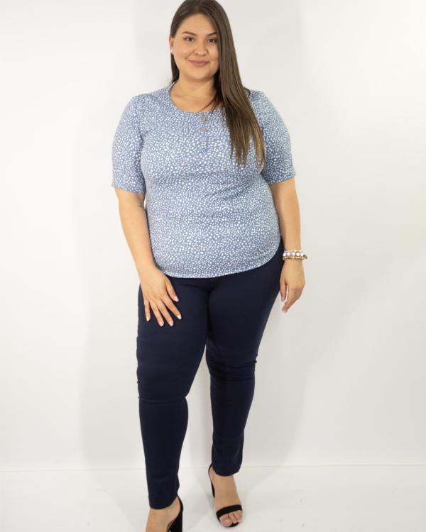 LEGGENS LARA AZUL UNITALLA TALLA PLUS