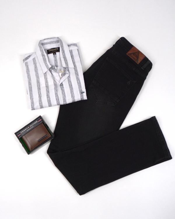 PANTALON DE HOMBRE BLACK OUT NEGRO 32