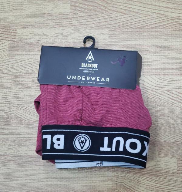 BOXER DE HOMBRE BLACK OUT VINO LARGE