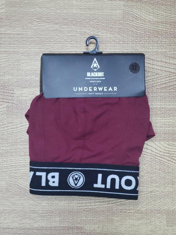 BOXER DE HOMBRE BLACKOUT VINO OSCURO LARGE