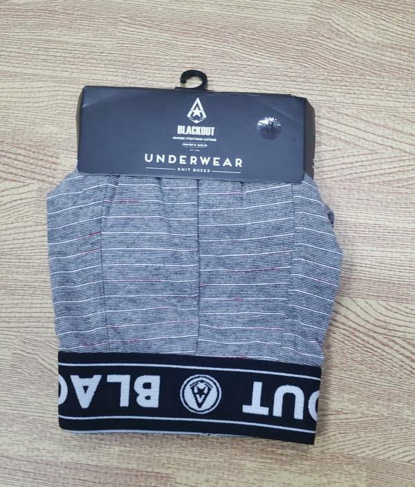 BOXER BLACKOUT GRIS CON RAYAS X LARGE