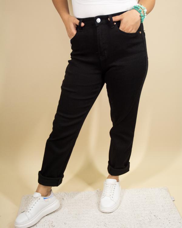 PANTALON NEGRO WAXX JEANS 7