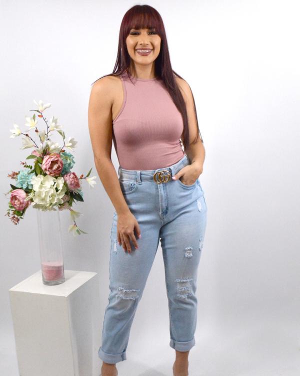 PANTAL&Oacute;N  CELESTE WAX JEAN 7
