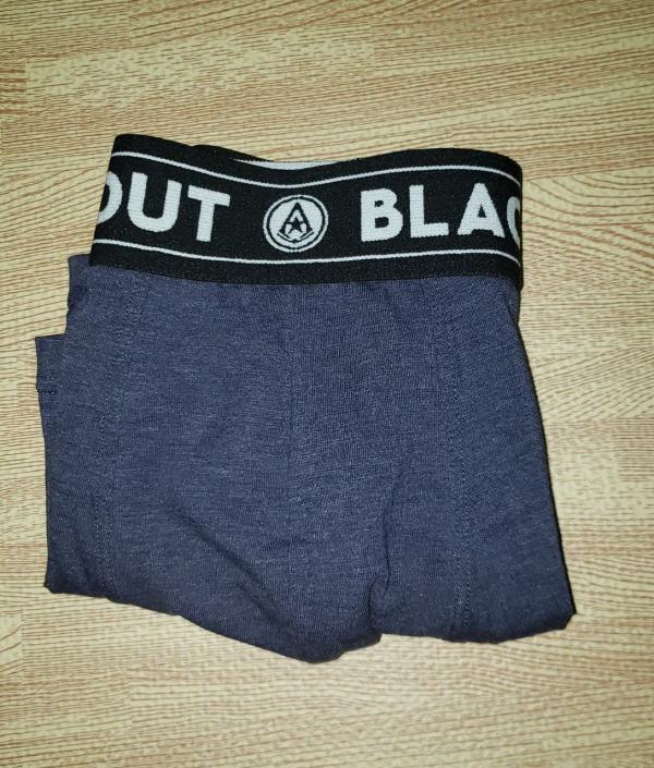 BOXER AZUL  BLACK OUT LARGE