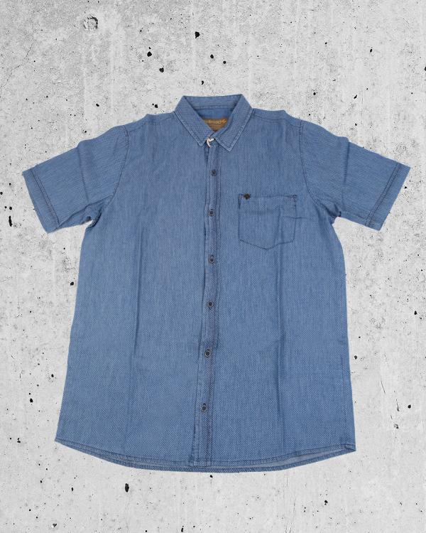 CAMISA CIVILROAD AZUL PUNTOS SMALL