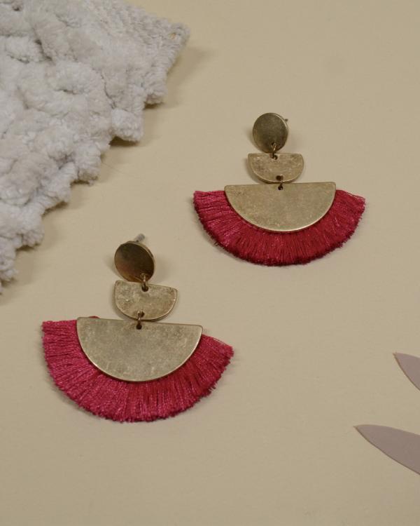 ARETES BARBAS ROSADOS