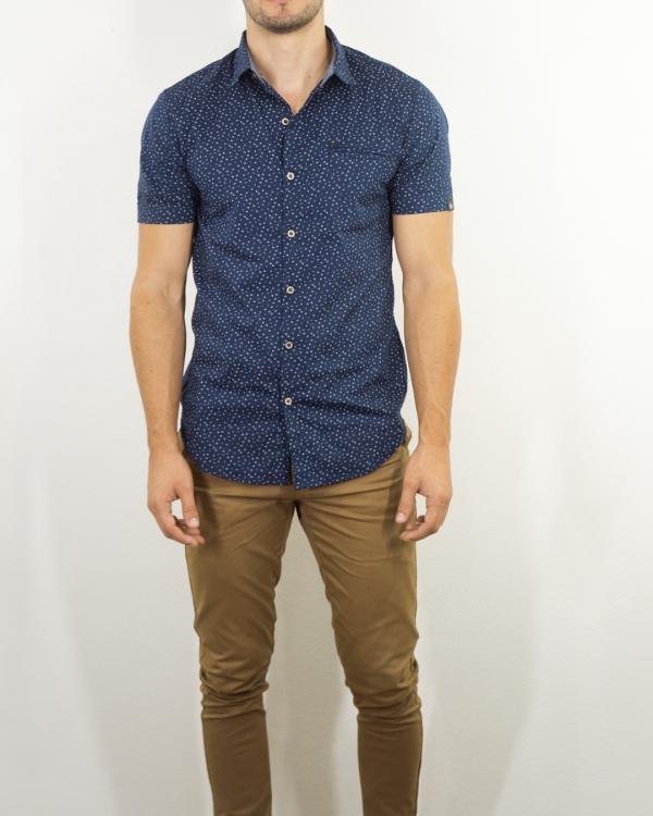 CAMISA AZUL Y CELESTE  HOMBRE BZ MEDIUM