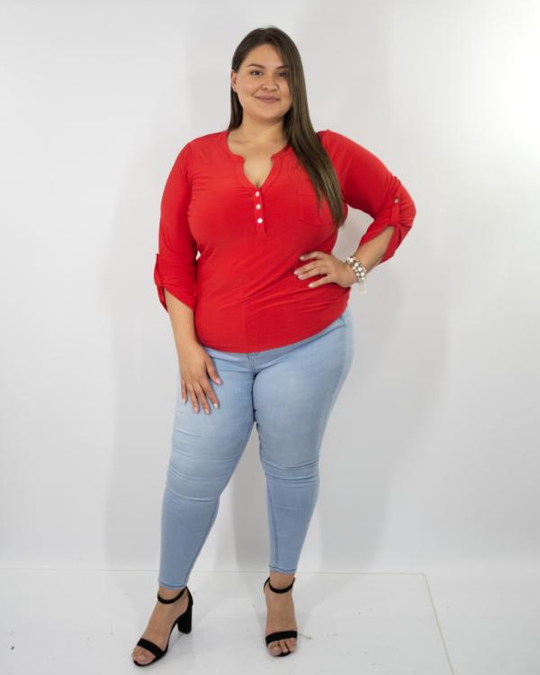 BLUSA DNA ROJA 3X LARGE