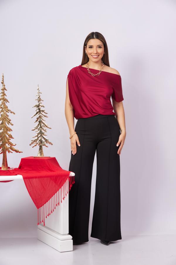 BLUSA CRECE VINO LARGE