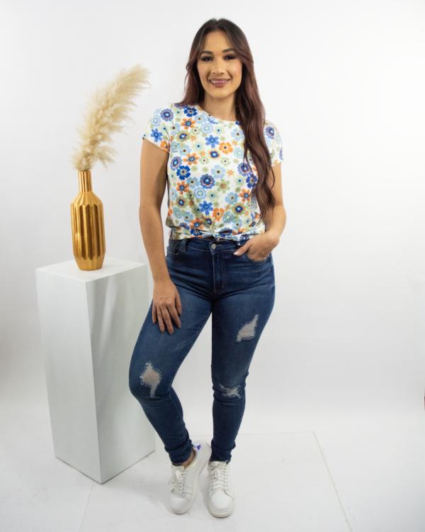 BLUSA BLANCA FLORES TEENBELL MEDIUM