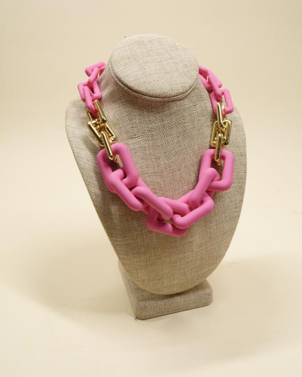 COLLAR FUCSIA  CANDADOS