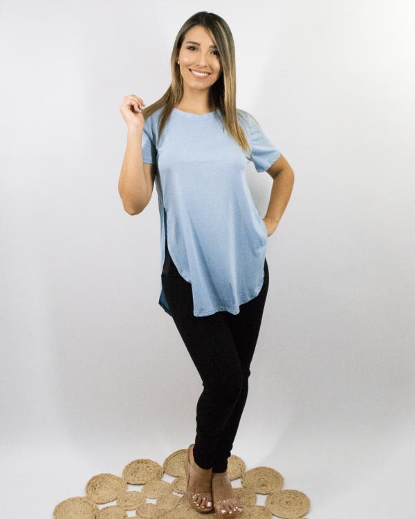 BLUSA AMBIANCE CELESTE MEDIUM