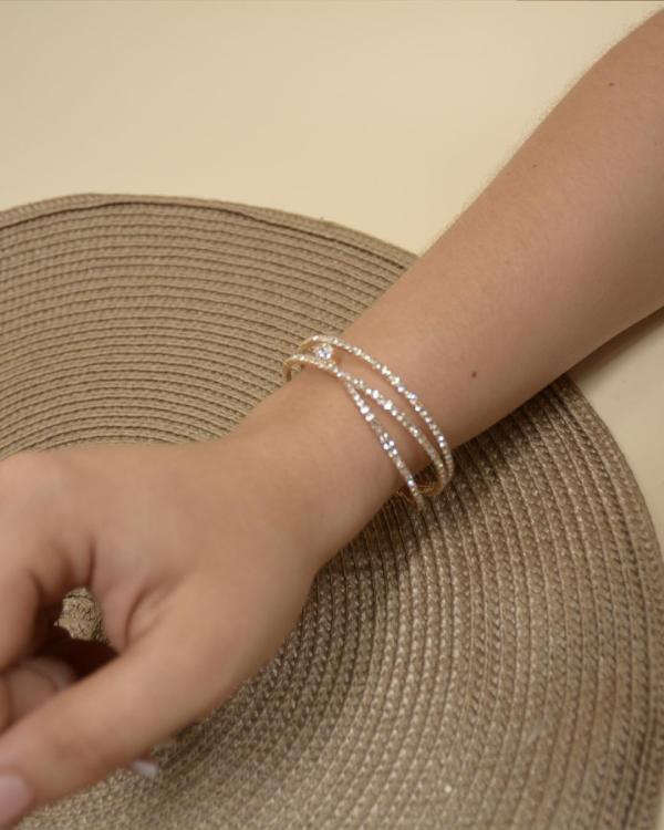 PULSERA CRYSTAL DORADA
