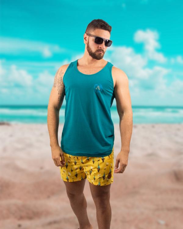 CAMISETA TURQUESA ARENAS  TIRANTES MEDIUM