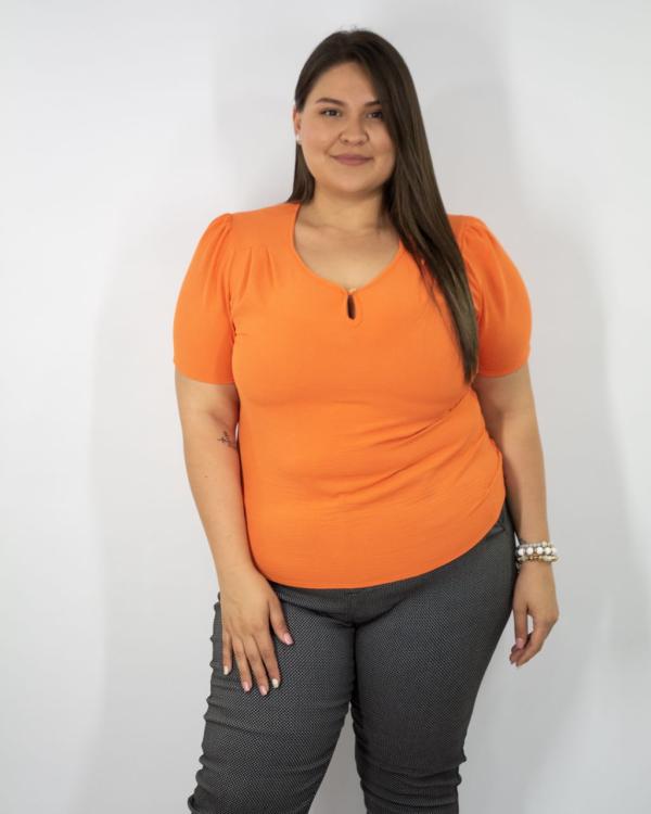 BLUSA ANARANJADO  BON AMI 2XLARGE