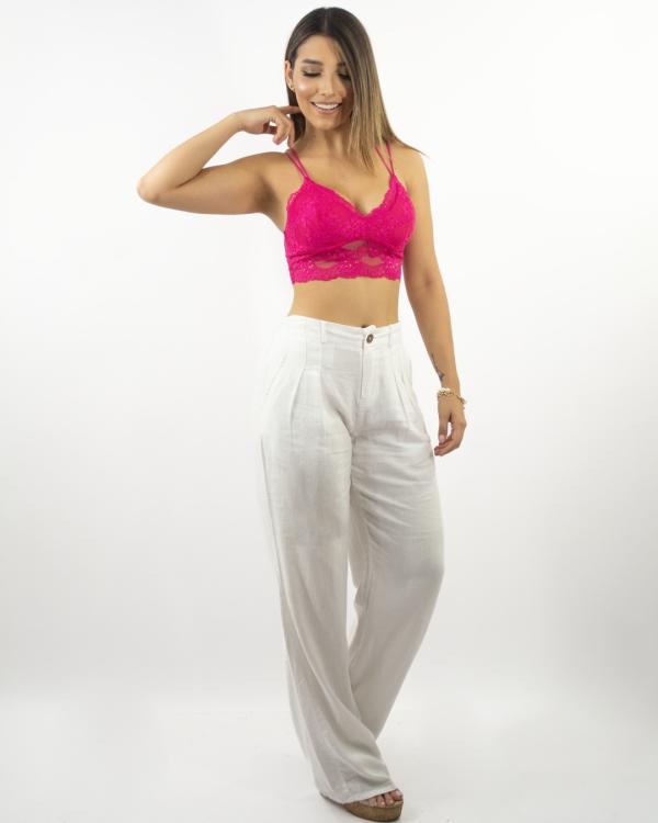 PANTAL&Oacute;N BLANCO LOVE TREE MEDIUM