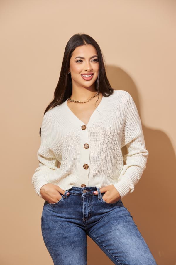 BLUSA TEJIDA BLANCA AMBIANCE SMALL
