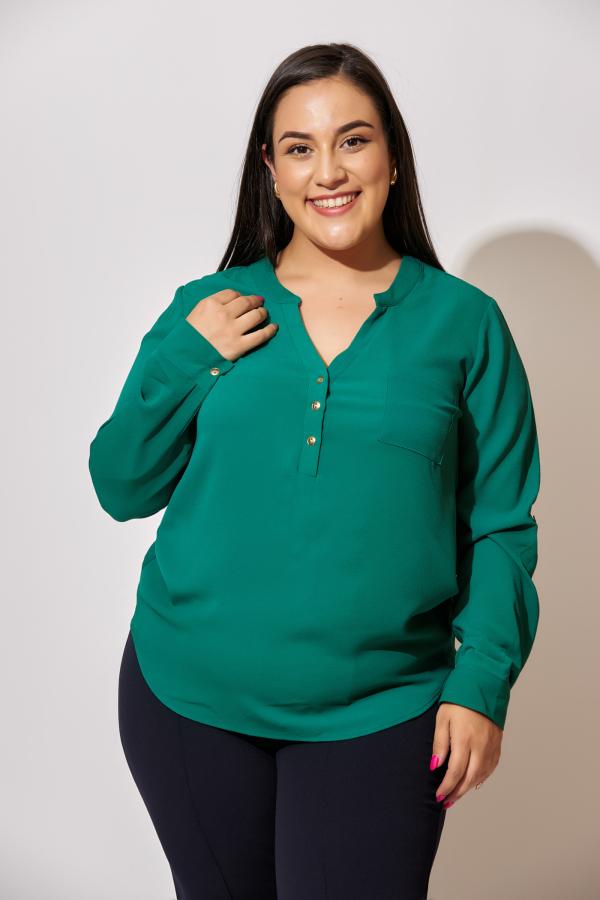 BLUSA VERDE DNA X LARGE