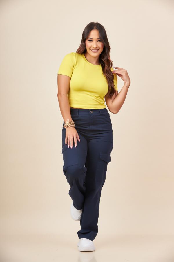 PANTAL&Oacute;N CARGO AZUL OSCURO LARGE