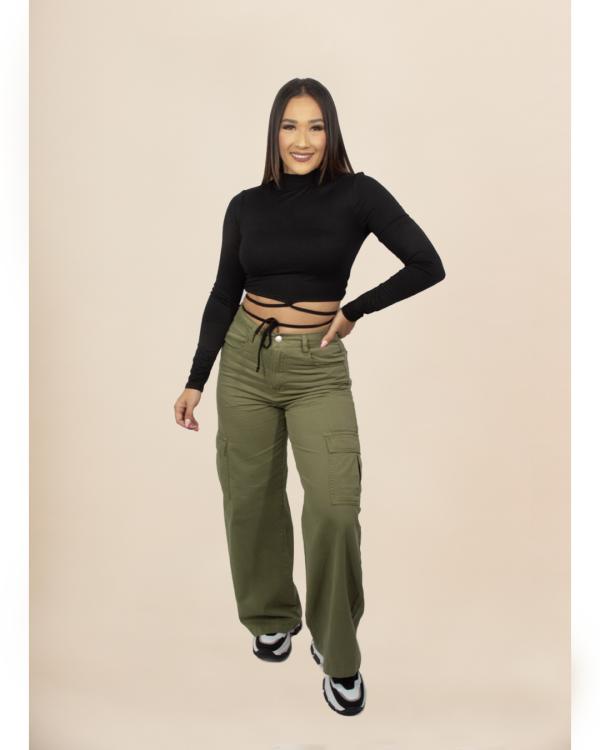 PANTAL&Oacute;N CARGO VERDE TIMING LARGE