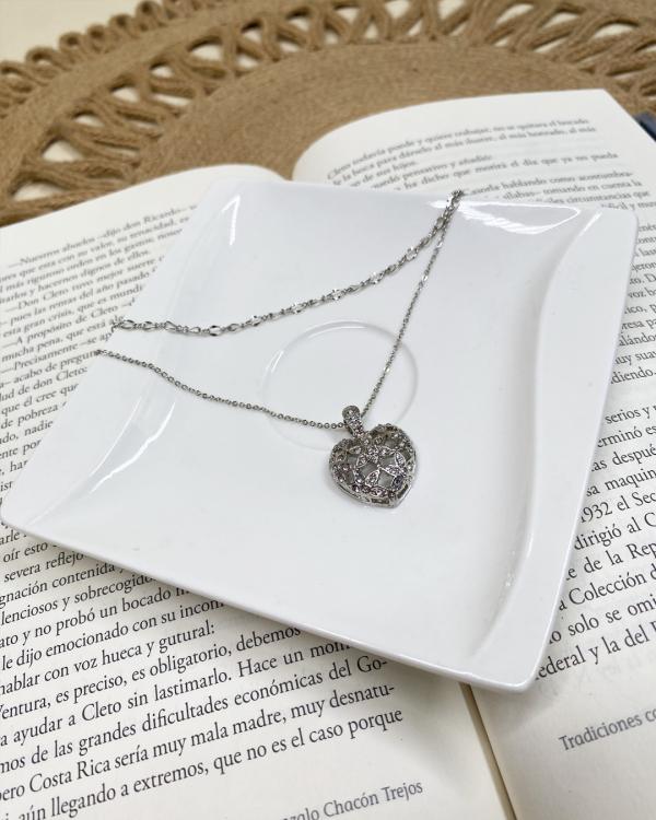 COLLAR PLATEADO CHERIE