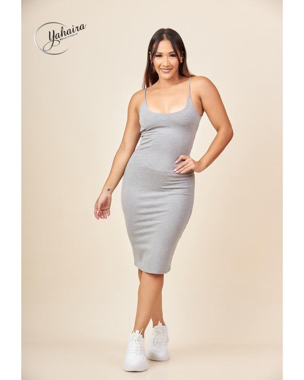 VESTIDO GRIS POPULAR 21 SMALL