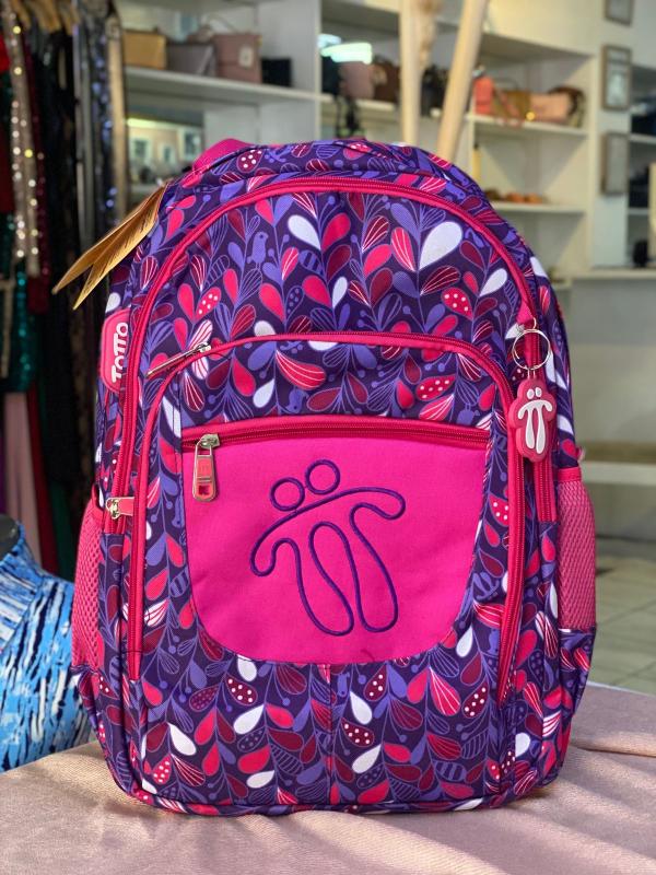 BOLSO Y MOCHILA FUCSIA/LILA TOTTO UNITALLA