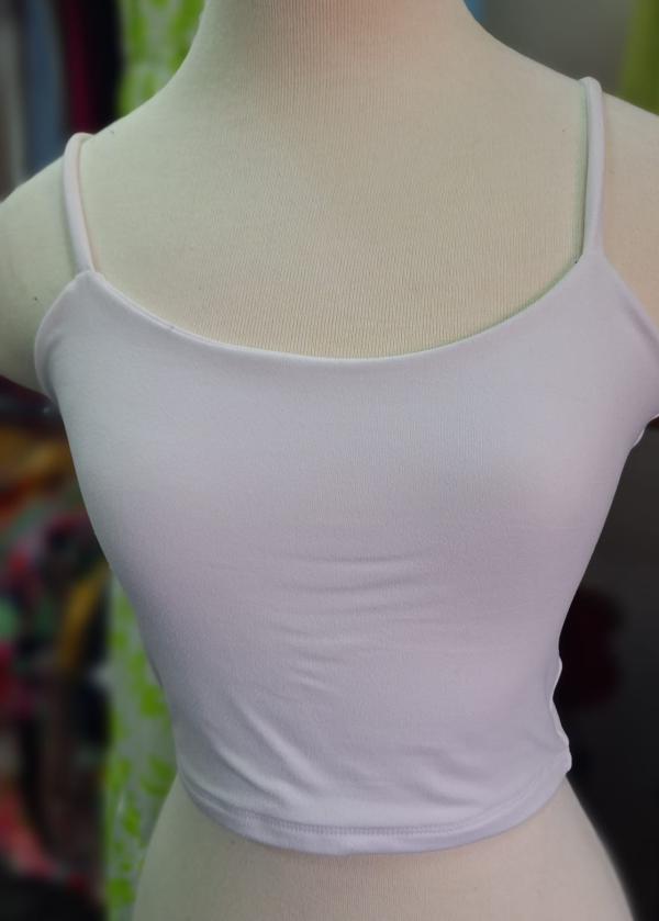 CROP TOP TIRANTES BLANCO LARGE