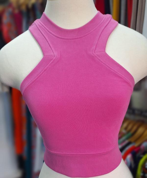 CROP TOP DYNAMIC ROSADO UNITALLA