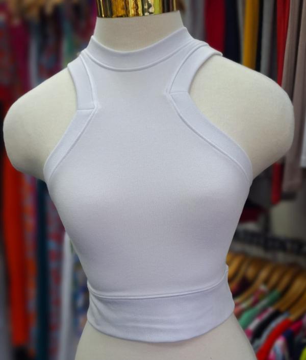 CROP TOP DYNAMIC BLANCO UNITALLA