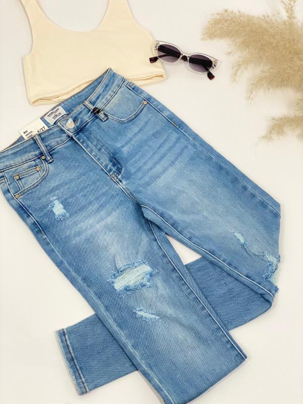 PANTALON PSYCHO MUJER CELESTE # 1