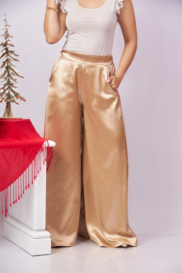PANTAL&Oacute;N DORADO YOYO LARGE