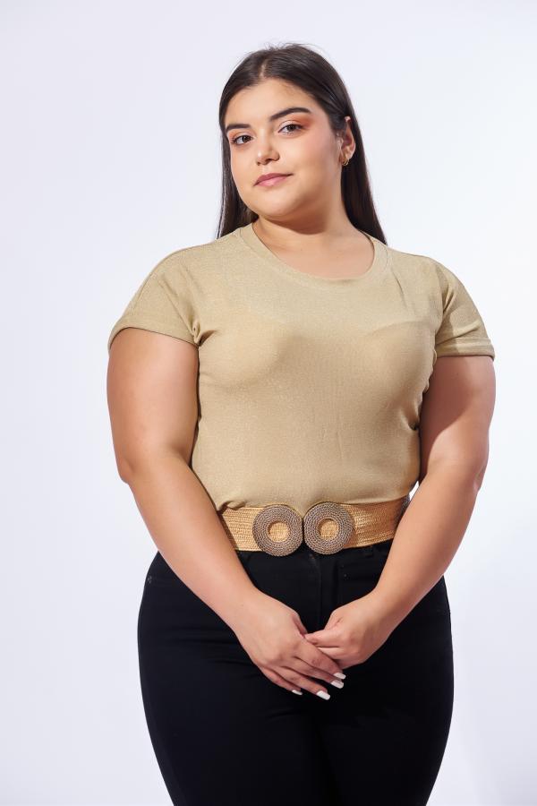 BLUSA DORADA TABA X LARGE