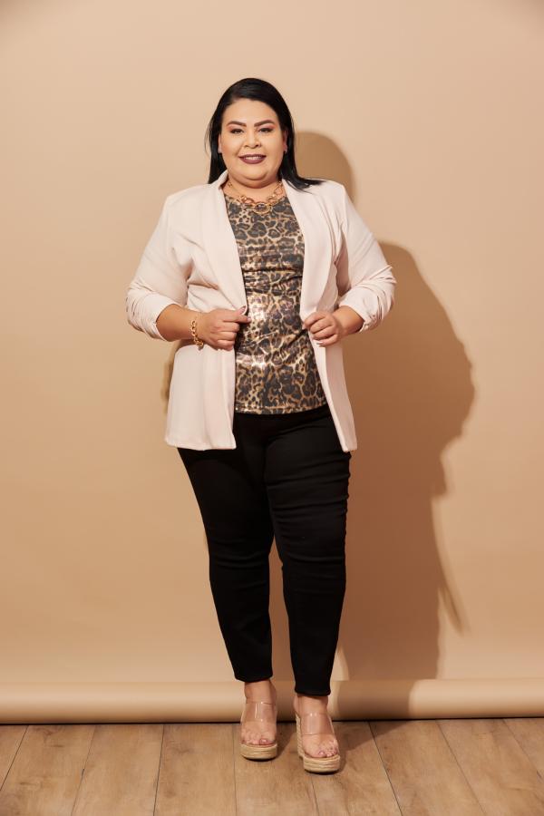 BLUSA ANIMAL DORADA TABA 2 XLARGE