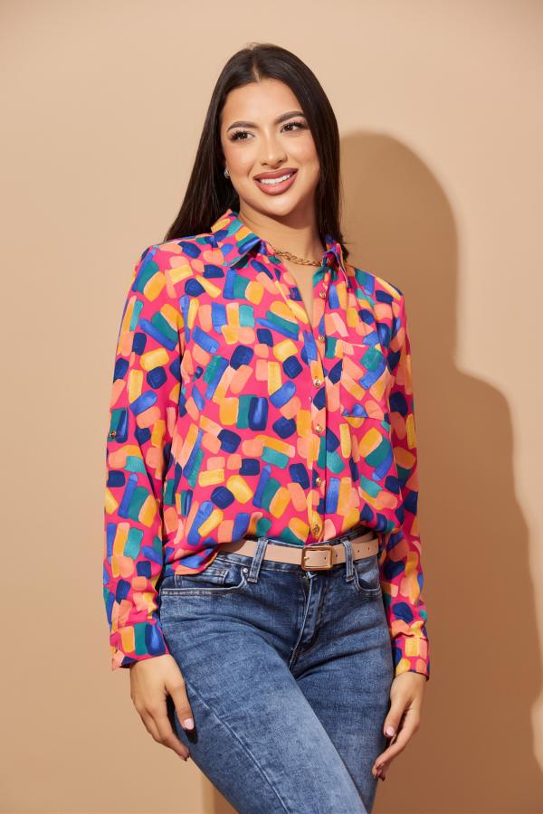 BLUSA FUCSIA DNA X LARGE