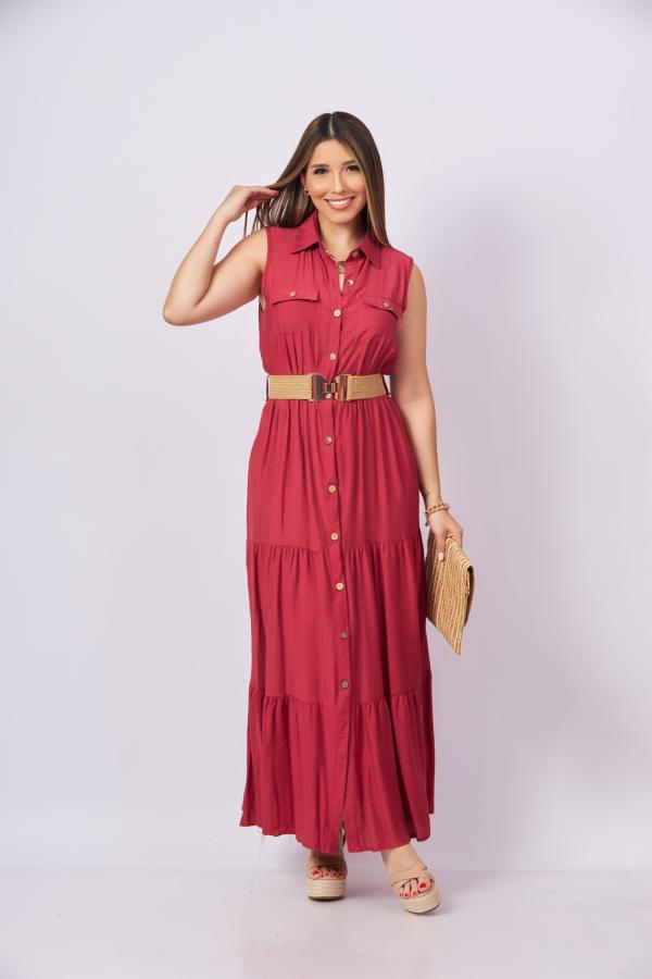 VESTIDO VINO ONLY4U SMALL
