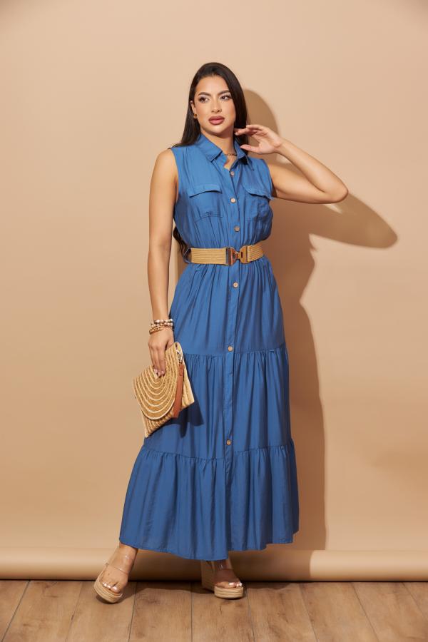 VESTIDO AZUL ONLY4U SMALL