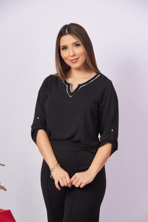BLUSA NEGRA TOGETHER LARGE