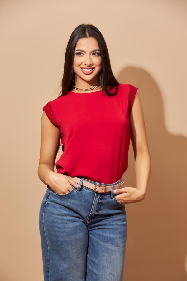 BLUSA ROJA BON AMI LARGE