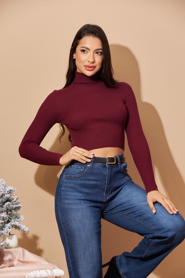 BLUSA AMBIANCE VINO C/TORTUGA LARGE