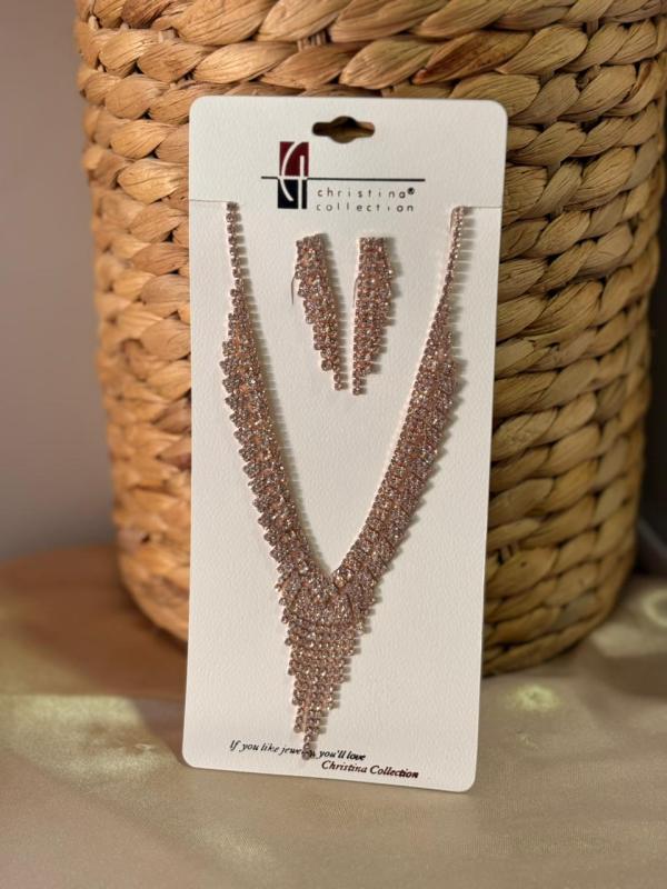 COLLAR ORO ROSA FIESTA