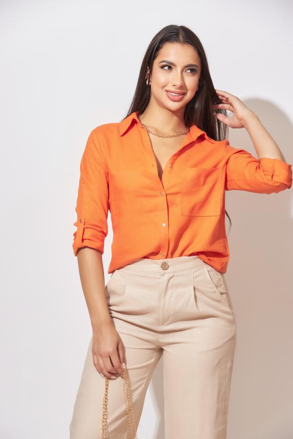 BLUSA ANARANJADA LOVE TREE MEDIUM