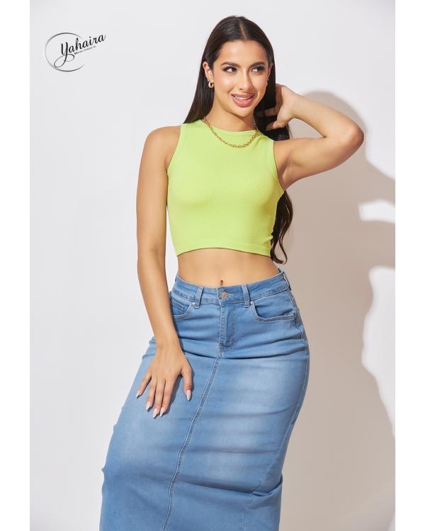 BLUSA VERDE NE&Oacute;N CHOICE UNITALLA
