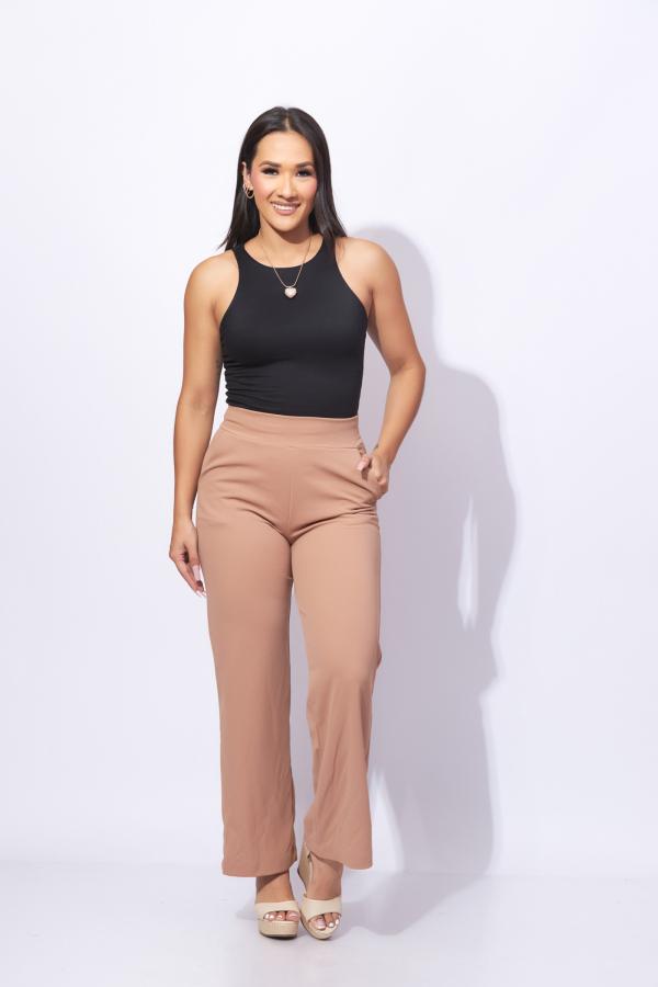 PANTAL&Oacute;N BEIGE OSCURO C MODE MEDIUM