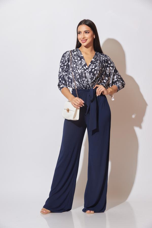 ENTERIZO AZUL FLORES JANETTE MEDIUM