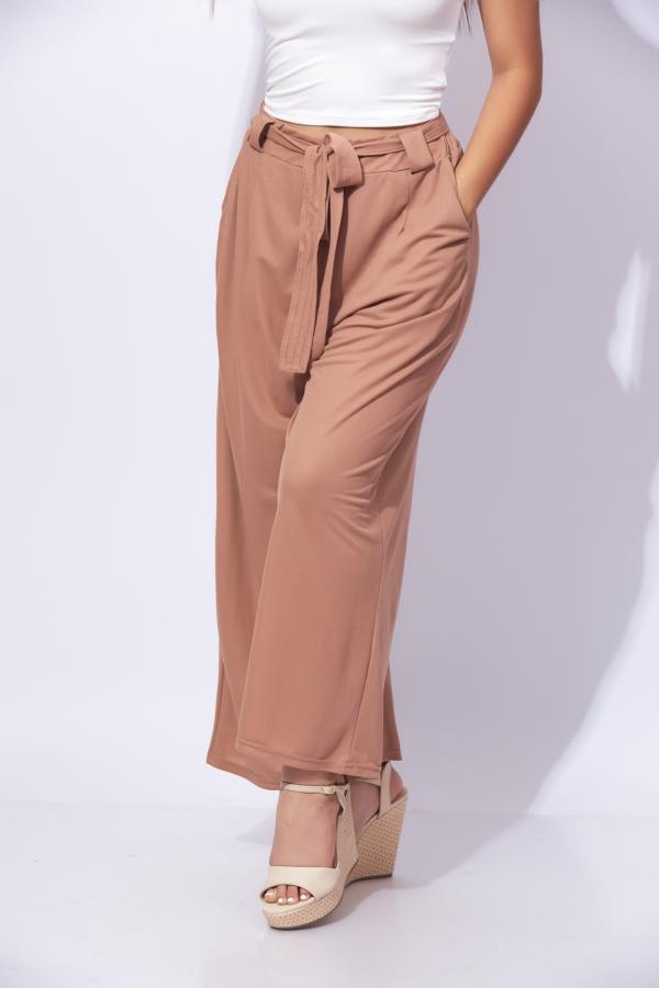 PANTAL&Oacute;N BEIGE OSCURO LA MUSE LARGE