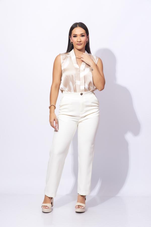 PANTAL&Oacute;N BLANCO LOVE TREE MEDIUM