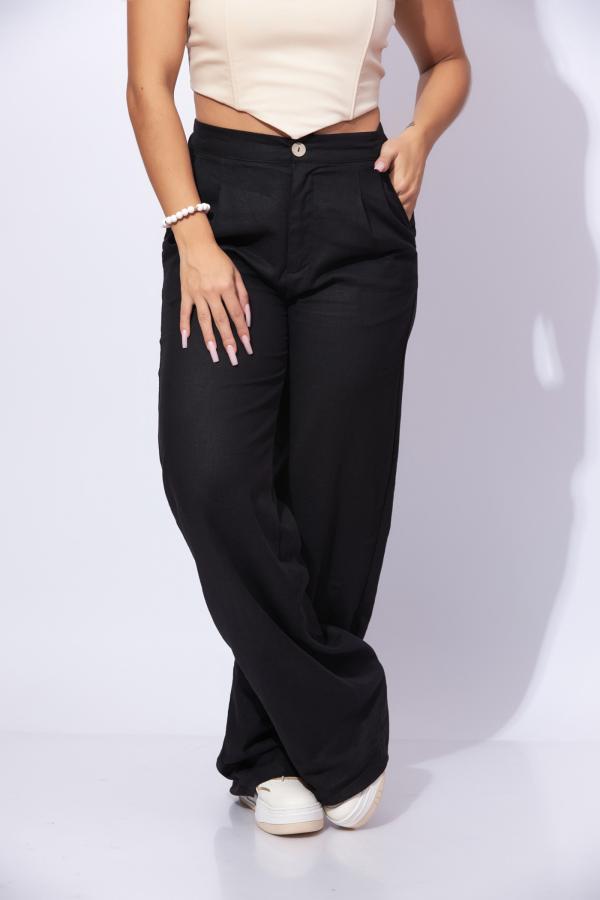 PANTAL&Oacute;N NEGRO LOVE TREE LARGE