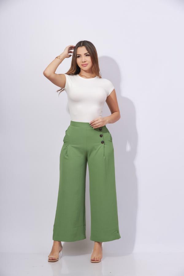 PANTAL&Oacute;N VERDE PINKLINE SMALL